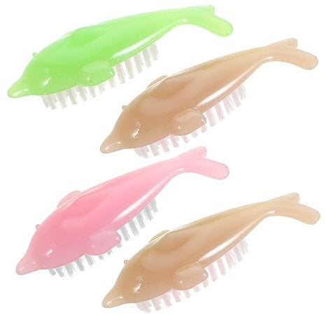 MERRYHAPY Nagelbürsten-set in Delfinform 1 Stück Für Jungen Und Mädchen Tier-nagelbürste Zur Reinigung Der Fingernägel Maniküre-werkzeuge Bequemer Griff Zufällige Auswahl