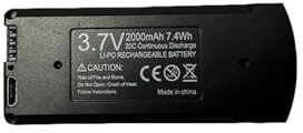Drone Battery 7.4V 3000mAh/3.7V 2000mAh,Compatible For V168 Pro Max GPS V168 Pro,Drone Spare Battery Accessories(V168 NOGPS 2KmAh 2B)