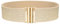 VONMELLI Breiter Elastischer Stretch Gürtel für Damen–Trimmer-Stretchgürtel, Retro Damen Taillengürtel Gold S
