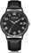 CIVO Uhren Herren Lederarmband Armbanduhr: Schwarz Herrenuhr Datum Leuchtend Wasserdicht - Minimalistische Design Uhr Analog Quarz Klassisch Geschenke für Männer