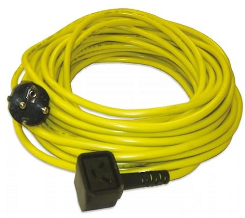 Cable Jaune 10m 2x1mm Nuplug pour aspirateur Nupro Réflo NUMATIC