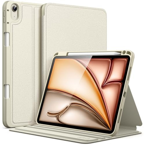 JETech Custodia per iPad Air 11 Pollici M3/M2 (2025/2024), iPad Air 5/4 (2022/2020 5a/4a 10,9 Pollici) con Portapenne, Sottile Folio Supporto Cover, Multi-Angolo Visualizzazione (Galassia)