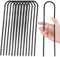 Lot de 10 piquets d'ancrage au sol pour trampoline - 30 cm - En acier galvanisé - Piquets de tente à visser - En forme de U - Pour la sécurité des clôtures, tentes, auvents