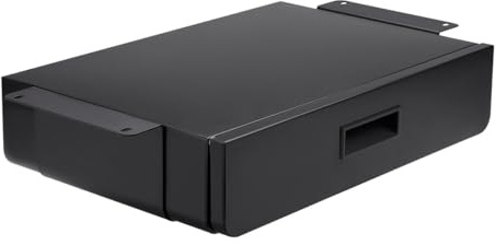 LogiLink EO0081 - Unterbau-Schreibtischschublade, bis 5 kg, Untertischmontage, Schwarz