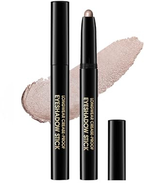 Lidschatten Stift, Champagner Perlen Shimmer Creamy Eyeshadow Stick, Langanhaltend Wasserfest Creme Lidschatten Highlighters Augen Make-Up, Easy Glide Twist-Up Lidschattenstift Beauty for Frauen-09