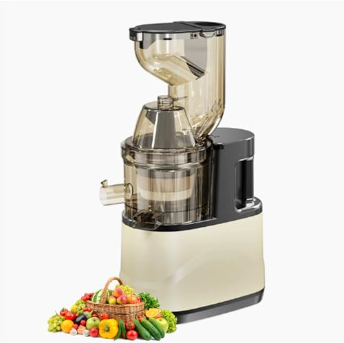 DEEguess Extracteur De Jus Portable à Froid De Grande Capacité De 2,5 L, Faible Vitesse Et Silencieux, Deux Vitesses Et Un Seul Bouton, Facile à Installer, Peut Faire De La CrèMe GlacéE