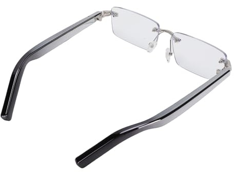 Sxhlseller V5.3 AI Rahmenlose Smart-Brille mit Mehrsprachiger Übersetzung für Stilvollen Augenschutz aus PC + Nylon-Material für den Täglichen Gebrauch