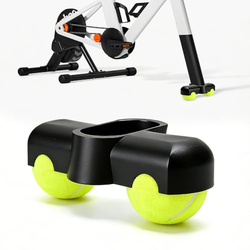 SGZIOO Rocker Plate Feet, Indoor Cycling Snap Rocker Feet Adapter, Geeignet für Zwift Ride Vorderbein, Indoor Cycling Zubehör, Wippplatte Fahrradtrainer mit 2 Tennisbällen für Indoor-Trainer-Workout