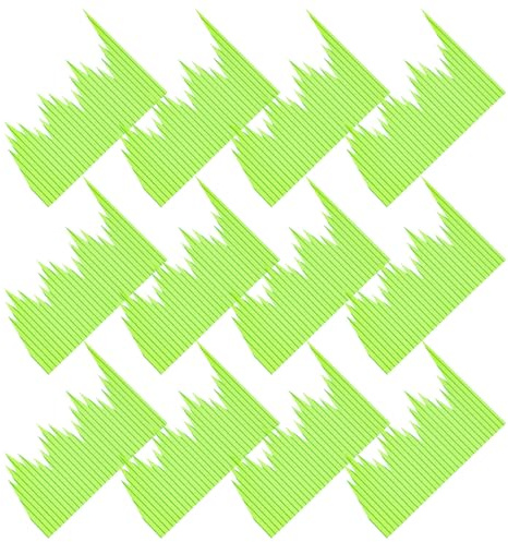 Mikikit 1000pcs Japanese Sushi Grass Decor Mats for Sushi Tray Ornament and Sashimi Dish Garnish, Food Separator for Japanese Restaurant and Cold Dish Presentation