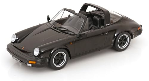 KK-Scale KKDC180843 - Porsch. 911 Sc Targa Black 1983 - Maßstab 1/18 - Modellauto