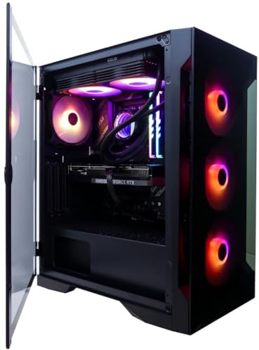 PC Gamer High-End Intel i9 12900K 16 cœurs avec Watercooling – GeForce RTX 5060 8 Go – SSD 1 to – 32 Go RAM – WiFi 6 / Bluetooth 5.4 – Gamdias Talos E2 Elite