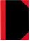 Stylex 29114 Kladde, DIN A4, kariert, schwarz/rot