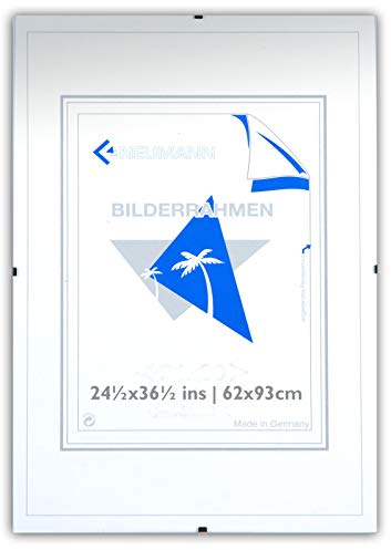 Bilderrahmen / Bilderhalter, rahmenlos, Clip-Rahmen, Acrylglas, Glas, 62 x 93