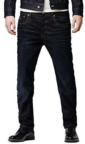 G-STAR RAW 3301 Straight Classic Jeans, Bleu (Indigo Aged 4639-5056), 28W / 32L Homme