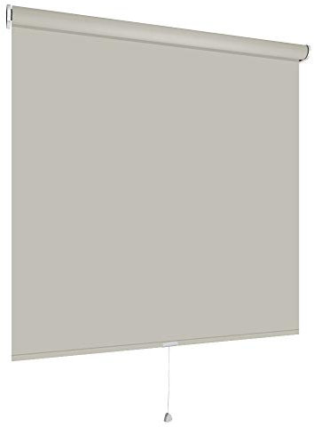 deko-raumshop Springrollo Mittelzugrollo Schnapprollo Rollo Beige Breite 60-240 cm Länge 180 cm Blickdicht Lichtdurchlässig Sonnenschutz Sichtschutz (242 x 180 cm)