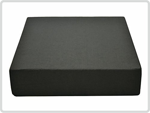 Pflegehome24® Sitzerhöhung Stuhlerhöhung Sitzkissen Bodenkissen 40 x 40 x 10cm, schwarz