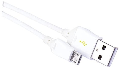 EMOS USB-Kabel 2.0, A-Stecker + Micro B-Stecker, 1 m Kabellänge, High Speed Datenübertragung 480 Mbit/s, als Ladekabel/Anschlusskabel verwendbar, Weiß