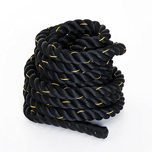 HOMCOM Battle Rope Forza Fitness Corda Fune da Allenamento (Ф38mm) Lunghezza 9m
