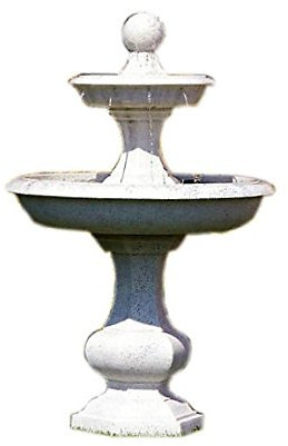 Steinbrunnen Springbrunnen Delphinen Brunnen Zierbrunnen Wasserspiel Gartenbrunnen Höhe: 160cm