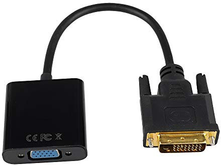 24+1DVI a VGA adattatore DVI a VGA convertitore DVI-D 24+1 a VGA maschio a femmina adattatore