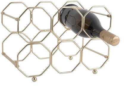 Present Time Range Bouteille Pliable Design métal Honey - L. 31 x H. 22 cm - Doré