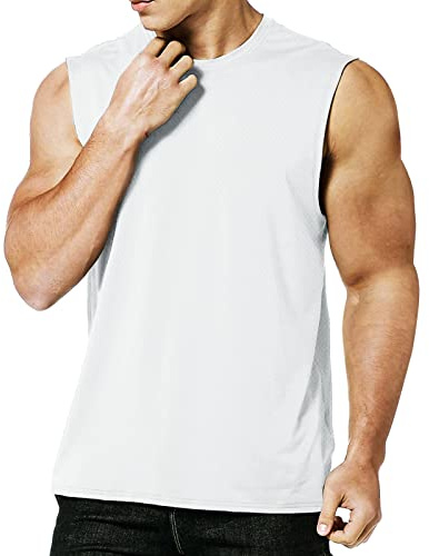 MEETYOO Tank Top Herren, Achselshirts Sport Ärmelloses Shirt Unterhemd Fitness Sleeveless Tshirt für Running Jogging Gym