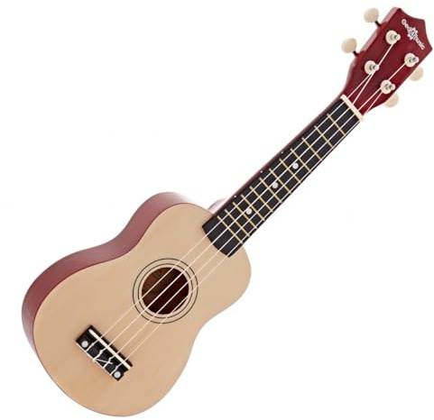 Sopran Ukulele Kinder Erwachsene und Anfänger - Linden Holz von Gear4music | Ideal für Junge Anfänger, Weiche Saiten und Kleine Sopran-Größe, Hochwertige Laminatbauweise, Drei Akkorde Lernen