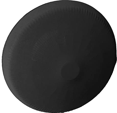 KUCOCOSNEH Housse de ventilateur ronde lavable sur pied Noir