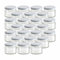 gouveo Lot de 24 bocaux à confiture avec couvercle à visser TO82 - 300 ml - Blanc