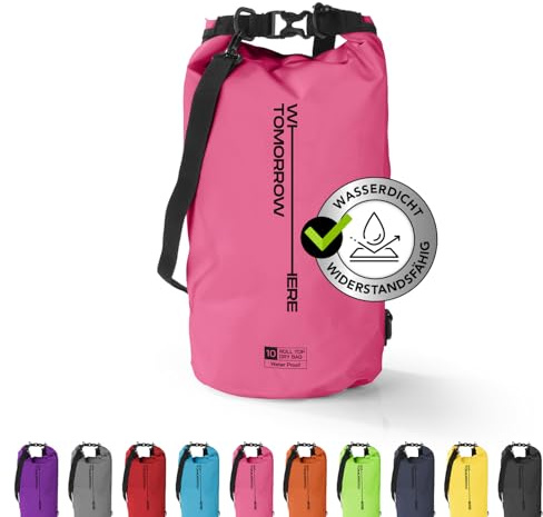 #DoYourOutdoor Dry Bag Tasche | Wasserdichter Rucksack | Wasserfester Beutel & Packsack | 2L 5L 10L 20L 30L Drybag in 2 Styles und vielen Farben | Ideal für Boot, Kajak, Angeln und Camping