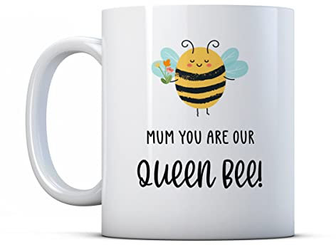 Make It Love It Sell It - Mum You are Our Queen Bee - Mother Gift Mug, Ceramic, 11fl oz
