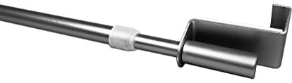 2 Stück ausziehbare klemmstange, edelstahl-optik, 90-130 cm
