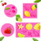 Moldes de frutas, 4 moldes de silicona para frutas, cereza, fresa, limón, hojas de estrella, 3D, mini molde de silicona en forma de fruta para velas, chocolate, caramelo, aperitivos, gelatina,
