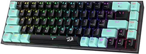 Redragon K631 PRO SE 65% 3-Mode Wireless RGB Gaming Keyboard, 68 Tasten Hot-Swap-fähige kompakte mechanische Tastatur mit Hot-Swap Free-Mod PCB Sockel & transluzentem Board, Custom Quiet Linear Switch