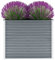 WIFESE Lit SuréLevé De Jardin Acier Galvanisé 100x40x77 Cm Gris Jardinieres Exterieur Jardiniere Bois Jardiniere Balcon Carré Potager Bacs ã Fleurs Rectangulaire