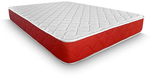 DUÉRMETE ONLINE - Colchón Viscoelástico Lite Reversible, Firme y Confortable, Cara Invierno/Verano, Blanco, Altura 23 cm, 150 x 190 cm