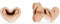 ESPRIT Damen-Ohrstecker 925er Silber One Size Roségold 32023025