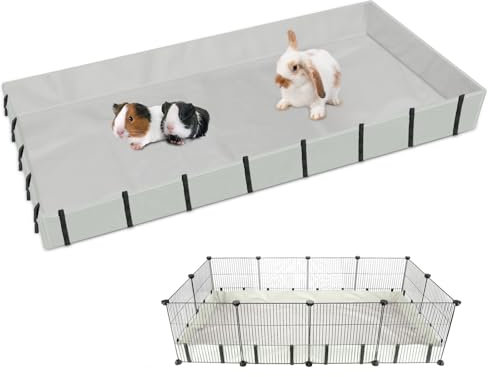 Mfsdai Wasserdicht Oxford-Stoff Unterlage für Meerschweinchenkäfig(Käfig Nicht enthalten),Meerschweinchen Bettwäsche Käfige Liner,Waschbar Meerschweinchen PIPI Pads Matte für Kaninchen Hamster XL