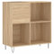 vidaXL Mueble Discos Madera contrachapada Roble Sonoma 84,5x38x89 cm
