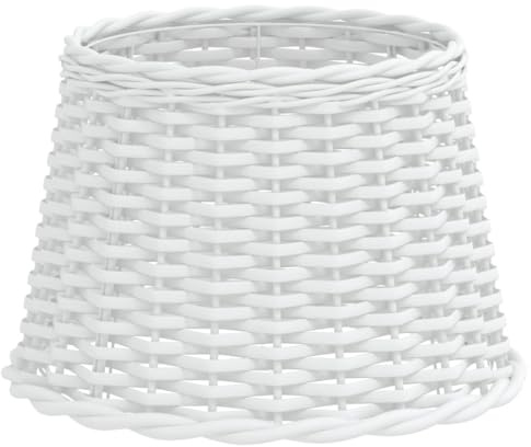 vidaXL Lampenschirm Weiß Ø40x26 cm Korbweide