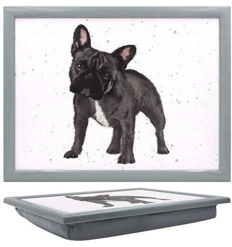 Lesser & Pavey Cushioned Lap Tray | Lovely Lap Trays With Padded Cushion, Perfect For Eating On The Sofa | Frenchie Lap Trays For Eating Homes - Sarah Boddy