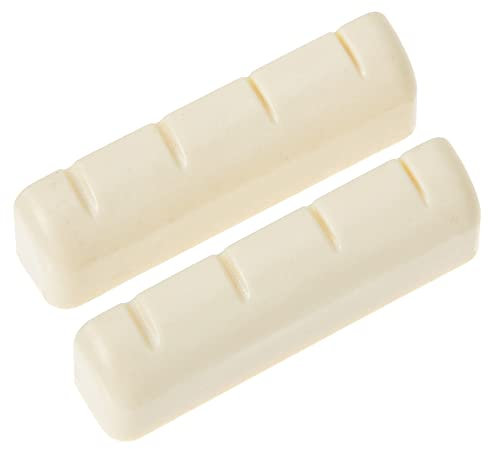 TOYANDONA 2Pcs Banjo String Nuts ABS Material Noise Reduction Banjo Accessories Practical String Bridge Saddle Sturdy Neck Rest White