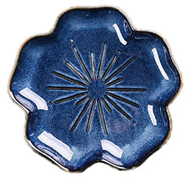 YOtat Kiln Ceramic Flower-Shaped Plate, Personalized Dish Plate, Salad Fruit Plate, Household Flower Plate, Soup Plate