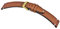 MANUFAKTURWERK Uhrenarmband Altona | Leder | für Damen und Herren | goldene Schließe, Größe:M (Standard). 22/20 mm, Farbe:Cognac