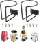 2 Stück Auto Becherhalter,Edelstahl Ring Getränkehalter Auto,Boot Ring Getränkehalter,Universal Car Cup Holder,für Wohnmobil, Yacht, Van, LKW, Haus,Schwarz