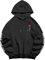 Hoodie Blau Damen WeißEr Pulli Damen Damen-Kapuzenpullover „Rose for You“ mit Buchstaben-Rose-Aufdruck, langärmelig und Taschen Pullover Kuschelig Damen Pullover MäDchen Teenager (Black, M)