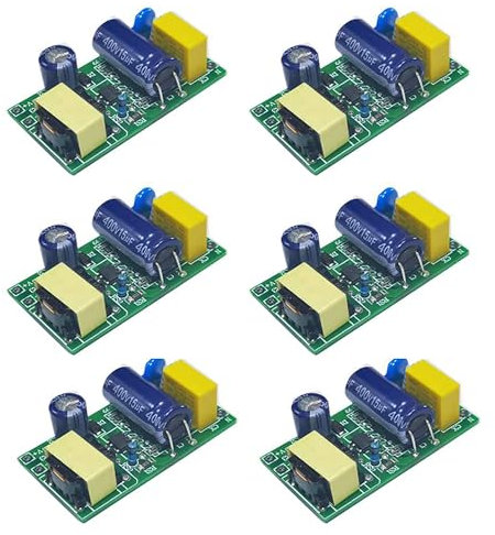 FSLiving Transformateur LED 12-36 W, transformateur LED 230 V vers 36-126 VDC, Driver LED Driver Bloc d'alimentation pour bandes lumineuses LED Spotlight Lot de 6 PJ0717