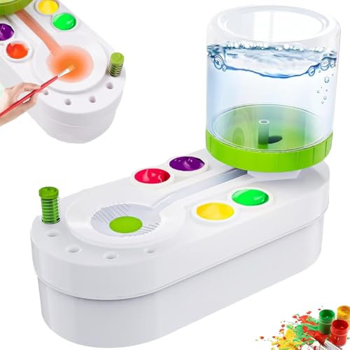 Nettoyeur de Pinceaux, Nettoyeur de Pinceau Acrylique Brush Rinser, Rinceur de Pinceaux, Nettoyant pour Pinceaux, Rinçage pour Pinceaux pour Acryliques et Peintures à Base d'eau