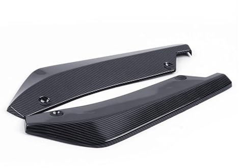 Auto Spoilerflügel Für 1er E82 E81 E87 E88 2008-2012 2009 2010 2011 Universal Auto Heckstoßstange Lippe Winkel Splitter Spoiler Kratzschutz Zubehör Auto Heckspoiler Flügel(Carbon Fiber)