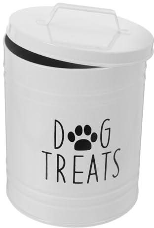Hoement Großer Hundeleckerli-behälter Aus Metall Mit Deckel Luftdichter Snack-organizer Für Hundefutter Und Leckerlis Für Aufbewahrung Von Haustierbedarf